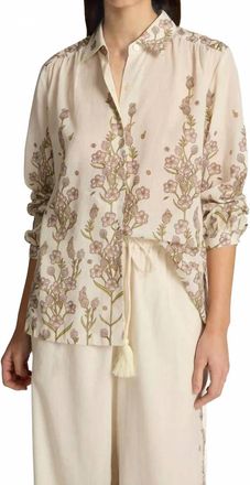 Hannah Art Wear Athena Blouse In White