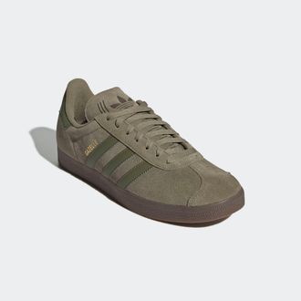 adidas Sneaker ADIDAS ORIGINALS GAZELLE, Herren, Gr. 37, gr&uuml;n (orbit gr&uuml;n, focus olive, gold metallic), Leder, Synthetik, Schuhe Sneaker