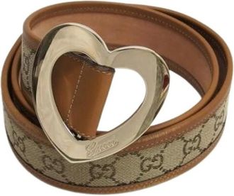 Gucci Pre-owned Belts, female, Beige, Size: ONE SIZE Pre-owned Vintage Belt