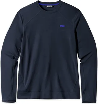Stio | Mens Trax Power Grid Crew Top, Size Extra Large in Mountain Shadow