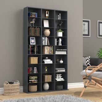 VCM Standing Shelf Bookcase Shelf Zilas XL in Dark Grey