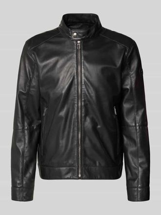 Joop Lederjacke mit Reißverschluss Modell ASON in Black, Größe 48