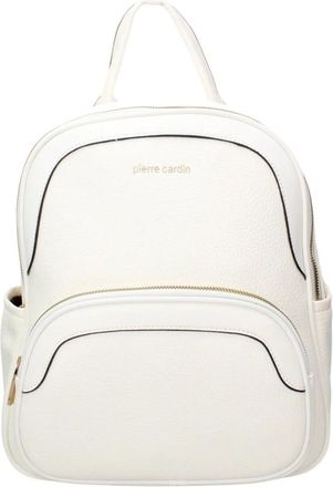 Pierre Cardin Lunara Pro Rugzak - Dames - Rugzakken - Wit - ONE Size - Leer - Tassen