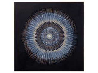 Schubiger M&ouml;bel Bild mit Rahmen Blaue Iris