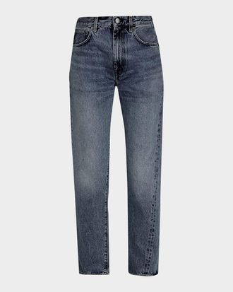 Toteme Twisted Seam Straight-Leg Denim Pants