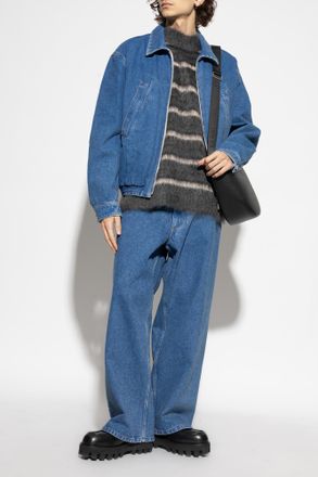 Marni Jeans With Logo, Mens, Blue