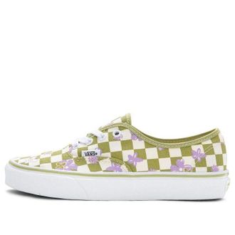 Vans Wallpaper Authentic Checkered Floral Green White VN0A5KS9CCF