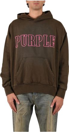 Purple Sudaderas con capucha - Sweatshirts & Hoodies - Hombre - Marr&oacute;n - 2XL
