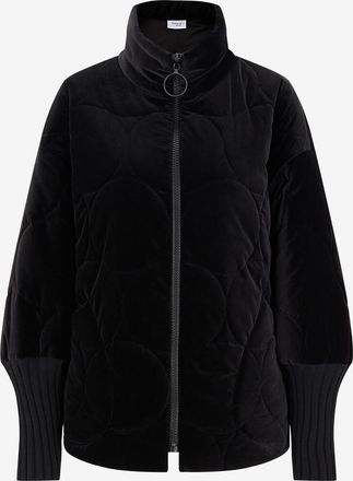 Akris Wattierte Samtjacke mit Stehkragen