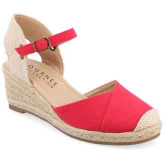 Journee Collection Women & apos;s Ashlyn Medium and Wide Width Espadrille Wedge Sandals