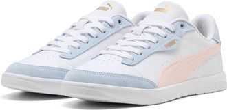 Puma Sneaker PUMA VIKKY STAR OG, Damen, Gr. 40,5, blau (puma wei&szlig;, jasmine flower), Leder, unifarben, Schuhe Sneaker, Obermaterial aus Leder, leicht profil