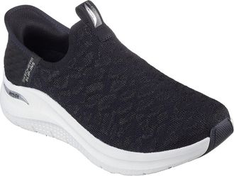Skechers Womens Fit 2.0 Slip On Trainers in Black - Size UK 3.5