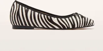 FRANKiE4 Womens Trinity Dress Flat In Zebra Print