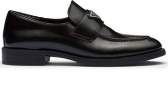 Prada Black Leather Loafers