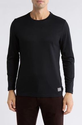 Lucky Brand Brushed Thermal T-Shirt in Jet Black at Nordstrom Rack, Size Medium