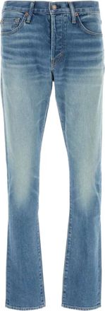 Tom Ford Jeans con applicazione logo - Blu