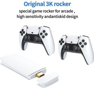 Levete Room M15 Retro Game Stick - 4K HDMI Output with Wireless Controller, Over 30000 Built-in Classic Games, 64GB Storage for TV Arcade Gaming ( Upgraded Versio