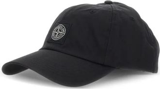 Stone Island Accessoires, Heren, Zwart, ONE Size, Nylon, Baseball Cap 9100001