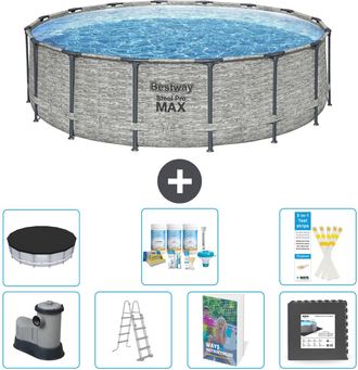 Bestway Piscina Bestway Steel Pro Max Redonda - 488x122 Cm - 8-piezas S581