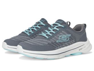 Skechers Go Walk 8 Britt Womens Walking Shoes Charcoal/Turquoise : 10.5 B - Medium, Synthetic