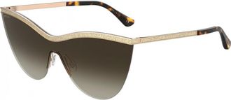 Jimmy Choo London Womens KRISTEN 135 S 06JHA Sunglasses - Gold - One Size