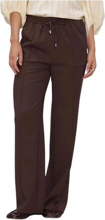 Vanessa Bruno Broeken, Dames, Bruin, S, Wol, Cliff Pants