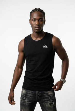 Alpha Industries Muskelshirt ALPHA INDUSTRIES Back Print Tank, Herren, Gr. XXL, schwarz, Single Jersey, Obermaterial: 100% Baumwolle, bedruckt, regular fit normal, Run
