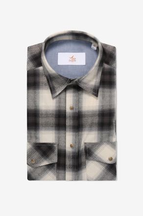 Ace Denim Lang&auml;rmeliges Karohemd Japan Flanella