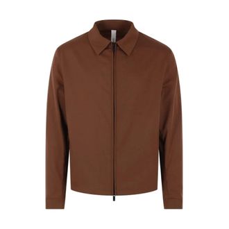 Hev&ograve; Light Jackets, male, Brown, Size: L Verdemare Jacket