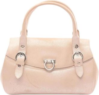 Ferragamo Pre-owned Handbag - Dames - Vintage Handtas - Roze - ONE Size - Leer - Vintage