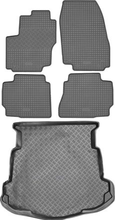 OEM Juego De Alfombrillas De Goma Para Coche Y Alfombrilla Para Maletero Para Ford Mondeo Iv Sed&aacute;n (2007-2014)