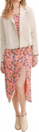 Sadie & Sage Candlelit Suede Jacket In Bone