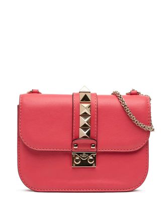 Valentino Garavani 2010-2025 Small Rockstud Glam Lock crossbody bag - Pink