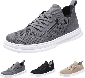 Generic Mens Fitness Shoes Summer Lightweight Walking Shoes Flat Sole Sports Shoes Sporty Leisure Shoes Non-Slip Trainers Plain Jogging Shoes Running Shoes Me