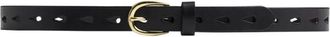 Depeche Elegante Leren Riem Zwart - Dames - Riemen - Zwart - 85 CM - Leer - Accessoires