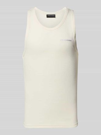 Pegador Tanktop mit Label-Stitching in Ecru, Gr&ouml;&szlig;e XXL