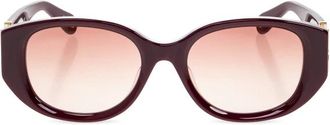 Chlo&eacute; Zonnebril - Dames - Zonnebrillen - Rood - 54 MM - Accessoires