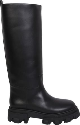 Gia Borghini Hoge Laarzen - Dames - Hoge Laarzen - Zwart - 41 EU - Leer - Schoenen