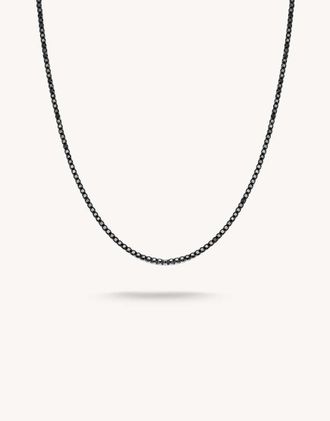 Thomas Sabo Collana argentata e nera-Argento