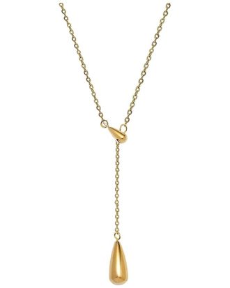 Liv Oliver 18K Plated Lariat Necklace