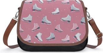 Generic Ice Skating Shoes Small Womens Crossbody Bags Shoulder Handbag with Adjustable Strap for Travel