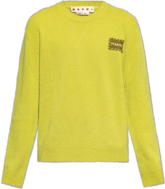 Marni Cashmere Sweater - Heren - Cashmere truien - Geel - XL - Kasjmier - Truien & Vesten