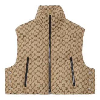 Gucci (WMNS) Gucci GG Canvas Padded Vest Beige 776838-ZAPIO-2190