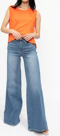 Frame Denim Le Palazzo Pants In Blue Fade