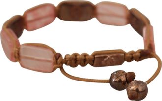 Nialaya Crystals Logo Embellished Adjustable Womens Bracelet