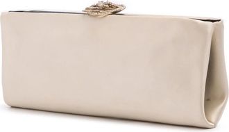 Chanel Clutches - 2011 Camellia Satin Clutch - Gr. unisize - in Braun - für Damen