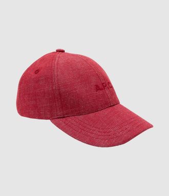 A.P.C. Casquette Charlie Rouge