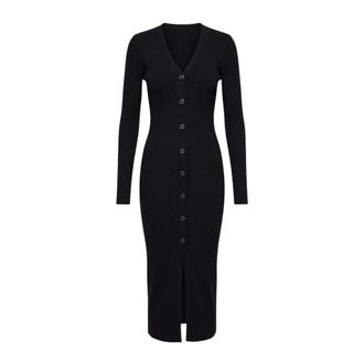 Liu Jo Vestido Largo de Punto - Dresses - Mujer - Negro - S