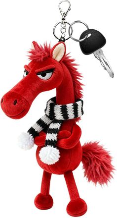 Generic Plush Keychains 2026 Year Of The Horse, Horse Keyring Backpack Pendant for Men Women Boys Girls Youth Teens Husband Son Daughter Family