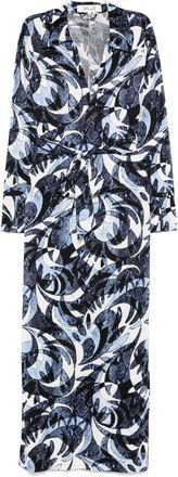 Diane Von Fürstenberg Caprera maxi dress - women - Viscose/Cotton/Modal - S - Blue